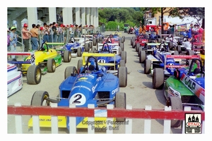 1993 Francorchamps Opel Lotus Barrichello #2 Lined up