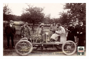 1902 Course Cote Gaillon Passy-Thellier Thellier #2 Paddock