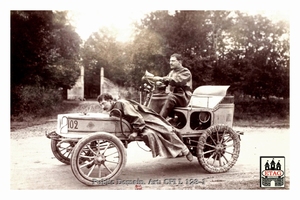 1902 Course Cote Gaillon Serpollet Rutishauer #102 Paddock