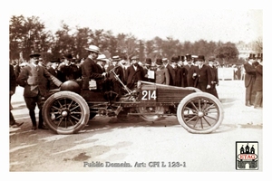 1903 Paris Madrid Wolseley Herbert Austin #214 Dnf