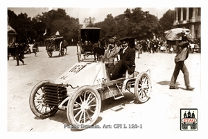 1902 Paris Vienna Delahaye Perrin #163 Paddock