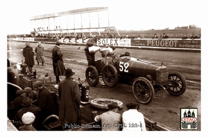 1912 Dieppe Sunbeam Emile Medinger #52 5th Pitsstop Fuel