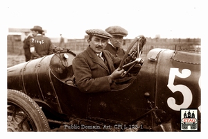 1912 Dieppe Sunbeam Emile Medinger #52 5th Portrait