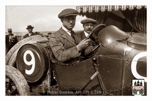 1913 Amiens Sunbeam Dario Resta #9 6th Portrait