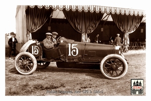 1913 Amiens Sunbeam Jean Chassagne #15 3rth Paddock