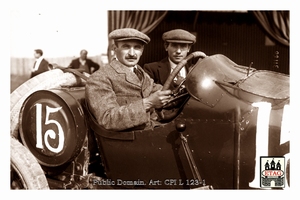 1913 Amiens Sunbeam Jean Chassagne #15 3rth Portrait