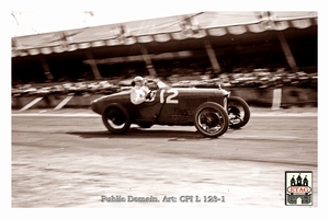 1923 Tours ACF Sunbeam Henry Segrave #12 1st Race2