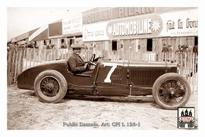 1925 Montlhery Sunbeam Giulio Masetti #7 3rth Paddock