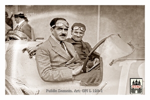 1921 Le Mans Ballot Giulio Foresti #18 Portrait