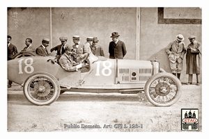 1921 Le Mans Ballot Jules Goux #18 3rth Paddock