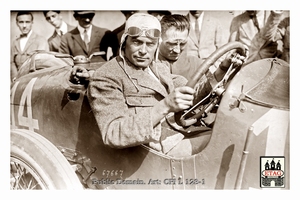 1921 Le Mans Ballot Louis Wagner #14 7th Portrait