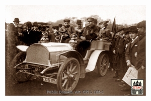 1903 Paris Madrid Darracq Albert Arvengas #41 Paddock