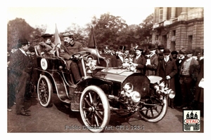 1903 Paris Madrid Darracq Baron de Fontailles #59 Dnf Paddoc