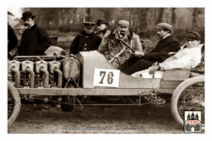 1901 Paris Berlin Darracq John Edmond #76 27th In car