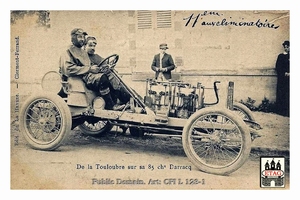 1904 Circuit Ardennes Darracq Touloubre #24 11th Paddock