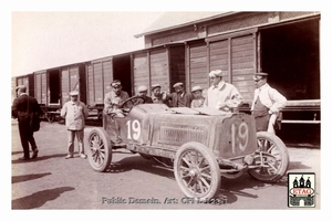 1904 Circuit Ardennes Darracq Paul Baras #19 Dnf1lap Paddock