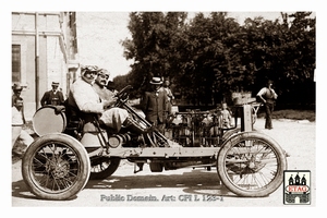 1905 Coppa Florio Darracq Hemery #1 4rth Paddock