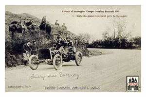 1905 Gordon Bennet Darracq Victor Hemery #8 9th Race
