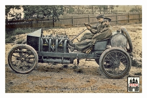 1905 Circuit de La Sarthe Darracq Hemery # 1st Paddock