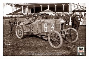 1908 Dieppe Sizaire Lebouc #63 Paddock 9th