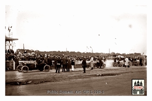 1908 Dieppe Delage Albert Guyot #1 1st Depart