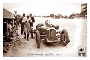 1925 Montlhery Delage Louis Wagner #14 2nd Pitsstop