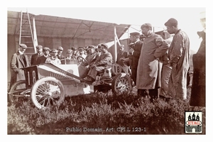 1905 Gordon Bennet Darracq Louis Wagner #18 4th Paddock