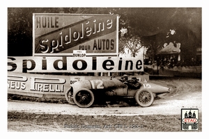 1922 Strasbourg Bugatti Vizcaya #12 2nd Race curve
