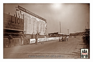 1926 Boulogne Bugatti Eyston #4 1st Race timetable