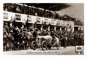 1927 Targa Florio Salmson Fagioli #42 8th Pushing car