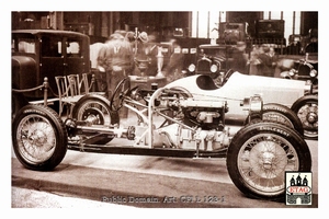 1927 Grand Palais Paris Salmson stand Chassis Torpedo