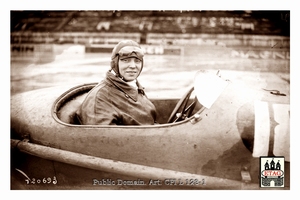 1926 Montlhery Salmson Mme Derancourt #18 4th Portrait