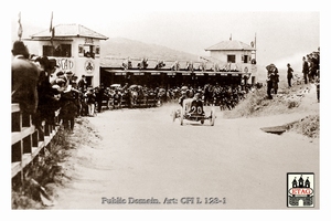 1921 Targa Florio Alfa Enzo Ferrari #20 5th Pass Grandstand