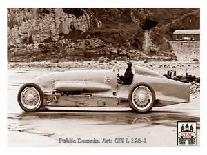 1927 Pendine Sands Bluebird Campbell Record attempt4