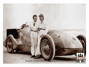 1928 Daytona Beach Bluebird Napier Campbell, Leo Villa