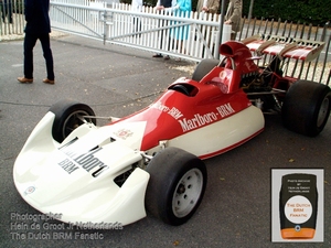 2010 Goodwood Revival 1972 BRM P180 Marlboro Stand