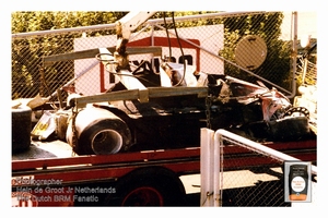 1976 Nurburgring Ferrari Lauda #1 Dnf On truck after crash