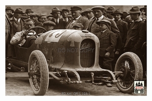 1922 Riesrennen Graz Austro Count Kolowrat #73 In car