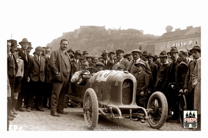 1922 Riesrennen Graz Austro Count Kolowrat #73 Beside car